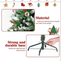 Snow Flocked Christmas Tree with Pine Cones & Red Berries (4–8ft) - The Gears