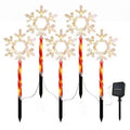 🌟 Solar LED Christmas Garden Lamps – Star, Snowflake & Tree Designs (Pack Of 5) - The Gears