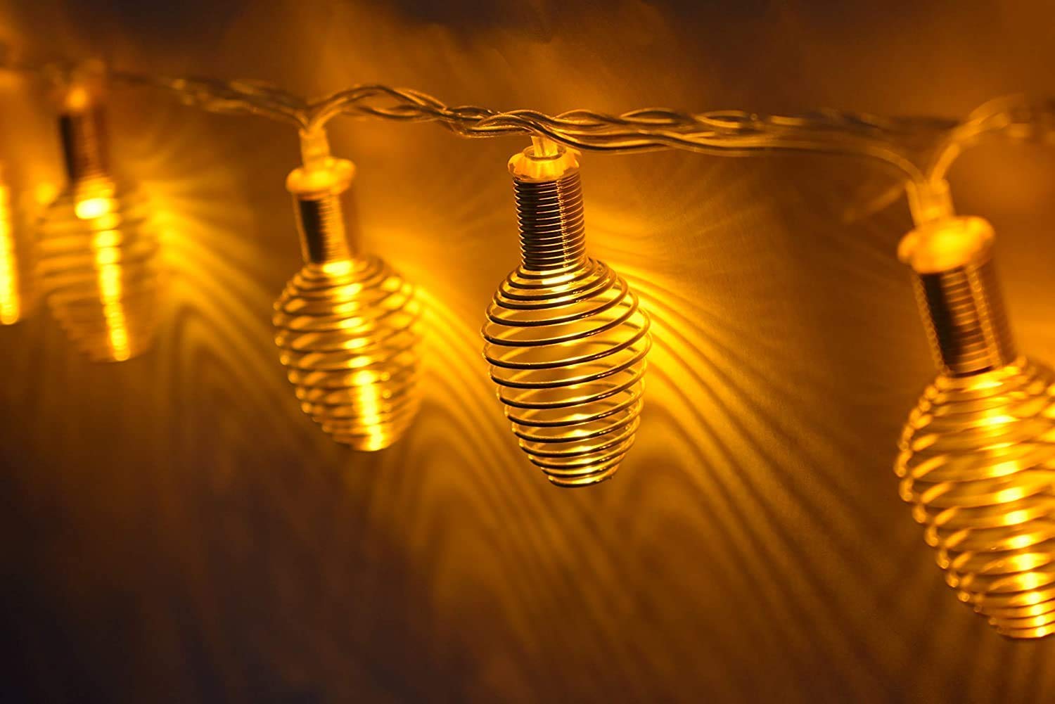 Golden Spring String Lights (Warm White Bulbs) - Homely Arts