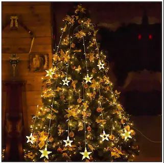 Curtain Star Lights- High bright Pixel Light (12 Warm White Bulb) - Homely Arts