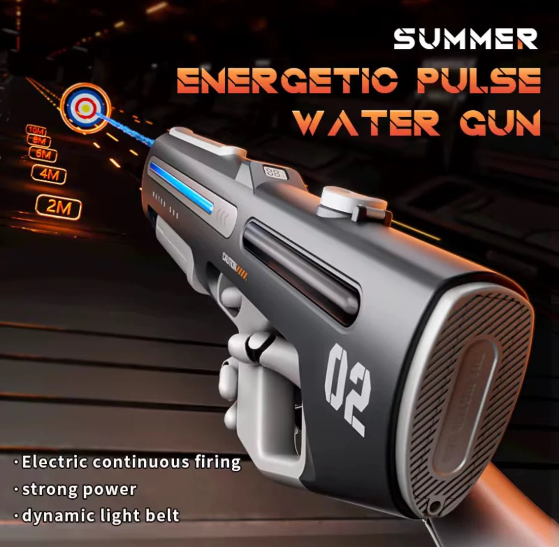 SummerShot 62cm 820CC High Power Automatic Water Gun | Rechargeable Holi Pichkari - The Gears