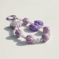 💜🎀 Super Cute Lilac Beaded Bow Mobile Charm ✨ - The Gears