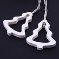 Wooden Christmas Tree Shaped LED Lights  (20L-WoodChrismas Tree- Warm White ) - Homely Arts