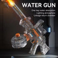 UMP45 Fire Breathing Electric Water Gun | LED Flame Effect + Sound | Rechargeable Holi Pichkari - The Gears