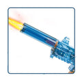 UMP45 Fire Breathing Electric Water Gun | LED Flame Effect + Sound | Rechargeable Holi Pichkari - The Gears