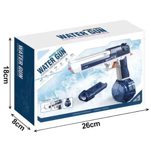 Water Battle Electric Water Gun with Water Drum | Rechargeable High - Pressure Holi Toy - The Gears