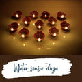 Water Sensor LED Brown Diyas Candle Eco - Friendly Diya, Battery Operated - The Gears