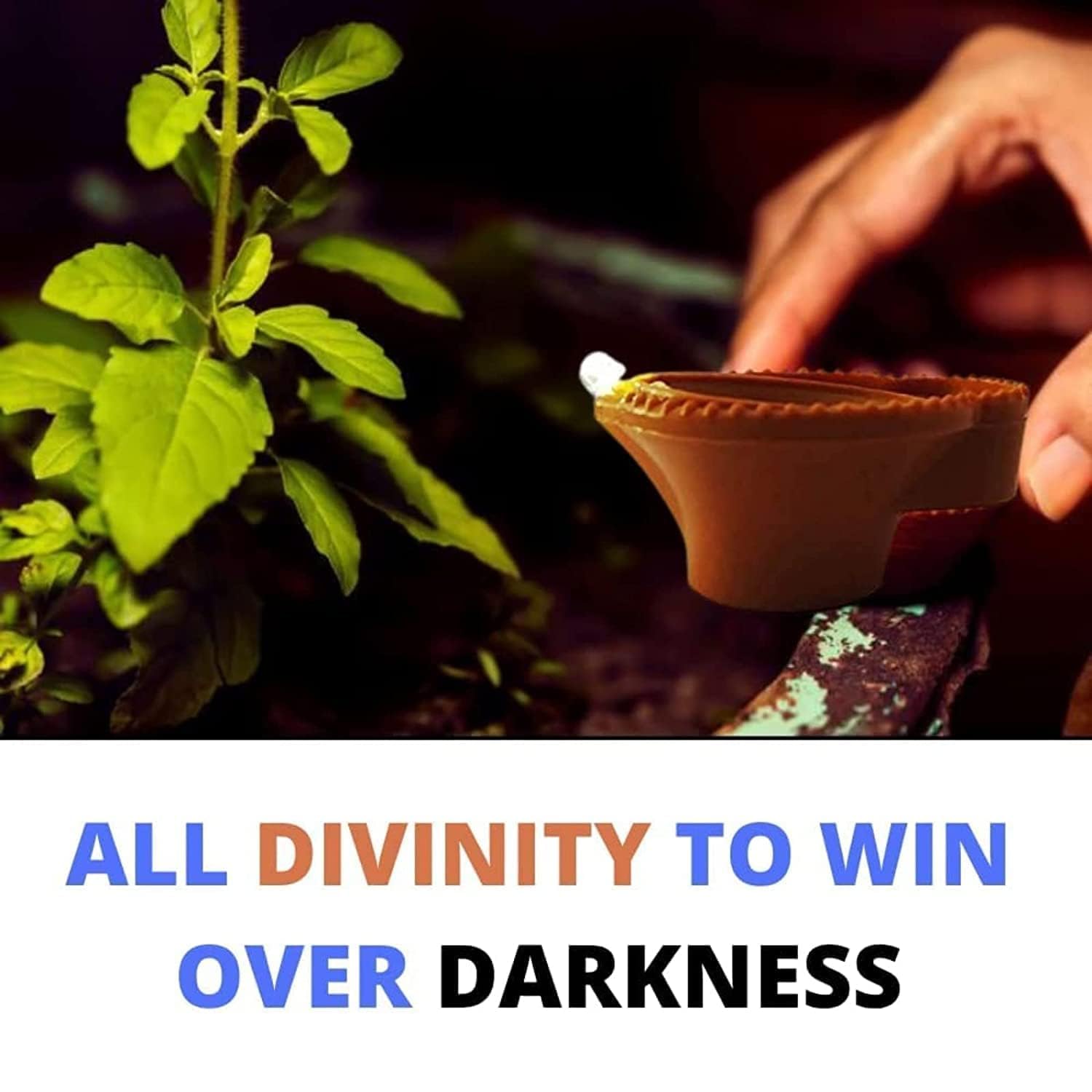 Water Sensor LED Brown Diyas Candle Eco - Friendly Diya, Battery Operated - The Gears