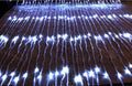 Waterfall Curtain String Lights - 180 White LEDs, 8 Modes, 10x10 Feet, 3 Mtr - The Gears
