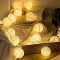 Cotton Ball String Lights Decorative Lights (Warm White Bulb) - Homely Arts