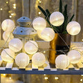 Cotton Ball String Lights Decorative Lights (Warm White Bulb) - Homely Arts