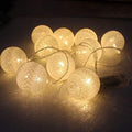 Cotton Ball String Lights Decorative Lights (Warm White Bulb) - Homely Arts