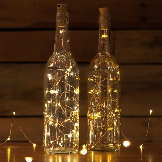 Wine Bottle Cork Lights Copper Wire String Lights - The Gears