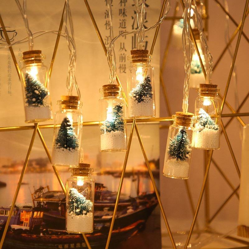 Wishing Bottle LED Christmas String Lights - The Gears